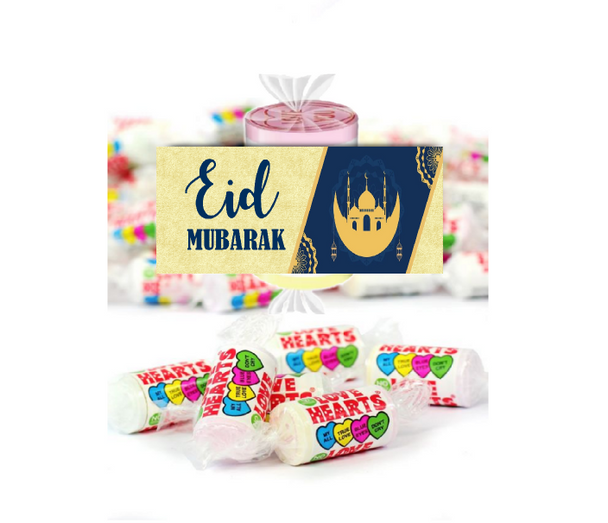 Personalised Eid Loveheart Sweets (9 Pack)