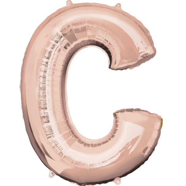 Rose Gold C Foil Balloon