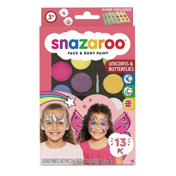 Snazaroo Unicorn & Butterflies Face Paint Kit | Kids Face Paint
