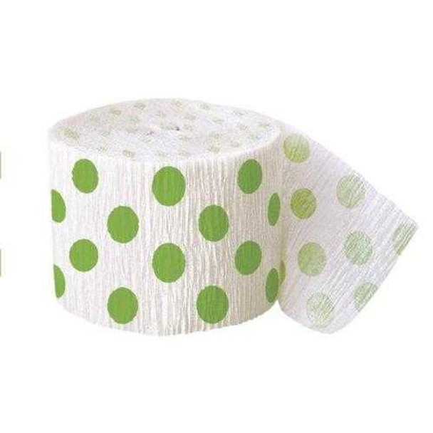 Green Dots Party Streamers