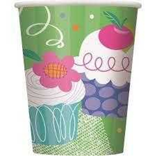 Cupcake Party Cups (8 Pack)