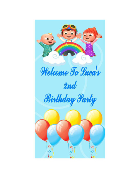 Personalised Vinyl Nursery Door Banner