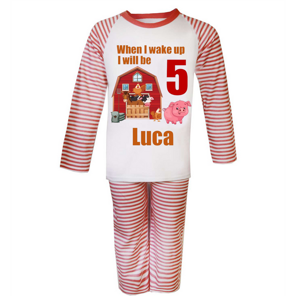 Personalised Farm Kids Pyjamas