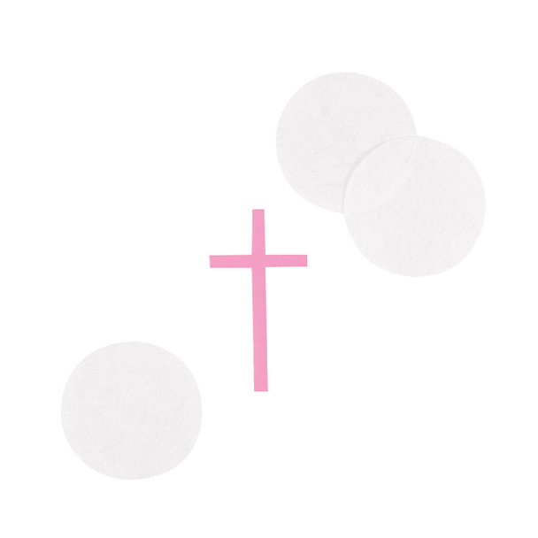 Pink Elegant Cross Confetti