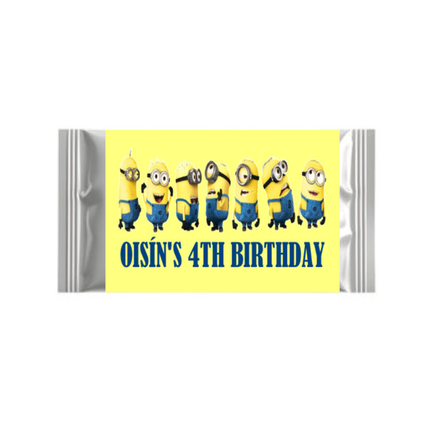 Personalised Minion Chocolate Bars (7 Pack)