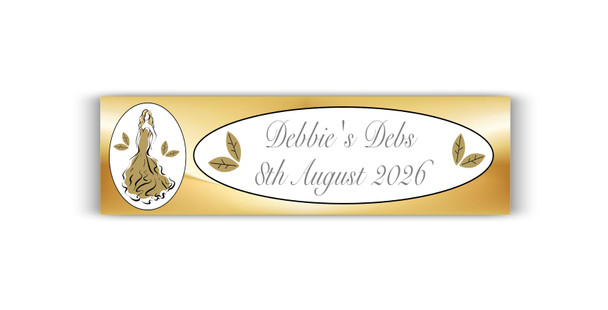 Personalised Gold Debs Dress Banner