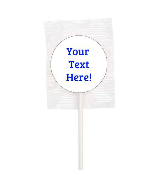 Personalised Blue Your Text Here Lollipop