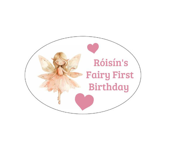 Personalised Fairy Oval Labels