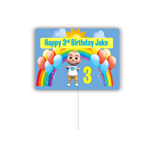 Personalised Cocomelon JJ Cake Topper