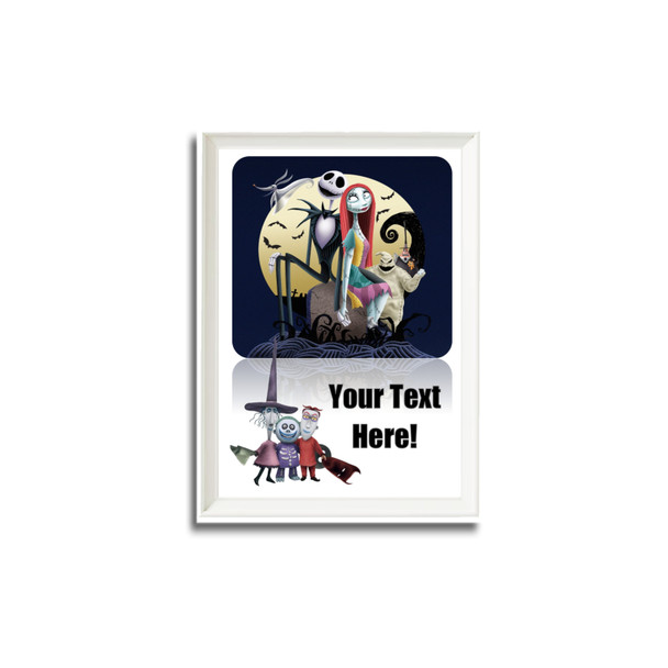 Personalised Nightmare Before Christmas Frame