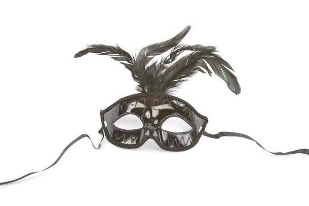 Black Venetian Eyemask