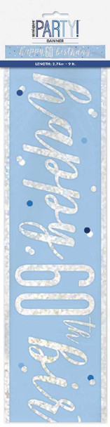 Blue Dots Glitz 60th Banner