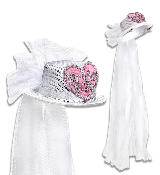 Bride To Be Heart Top Hat