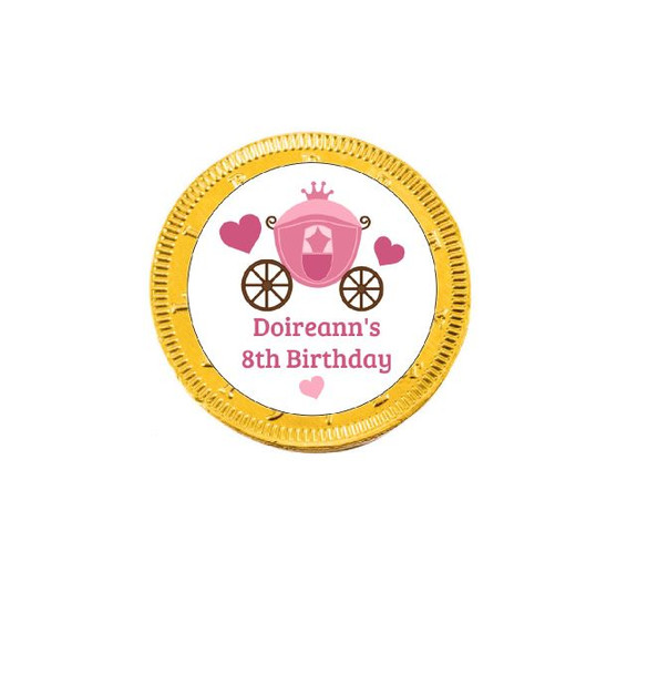 Personalised Birthday Girl Chocolate Coins (15 Pack)