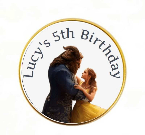 Personalised Beauty & The Beast Coins (15 Pack)