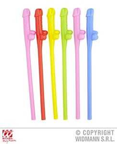 Coloured Willy Straws