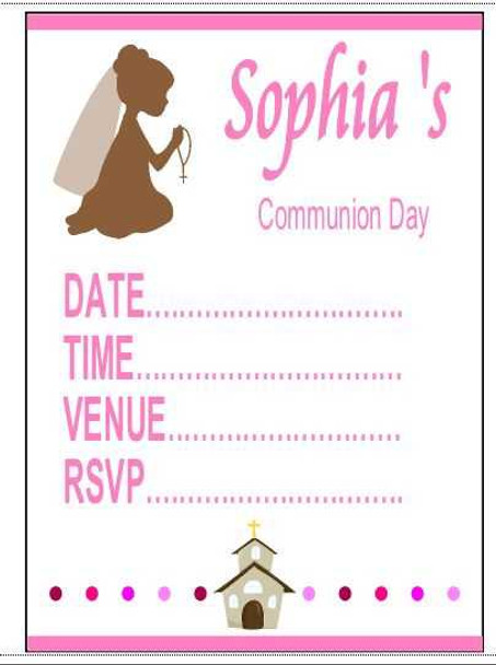 Communion Girl Invitations