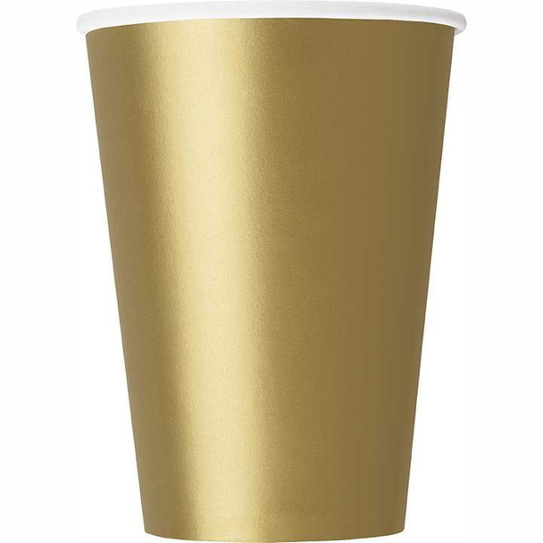 Gold Paper Cups (14 Pack)