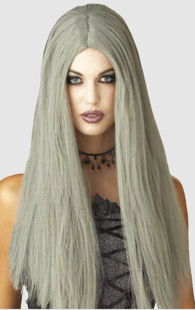 Grey Long Wig