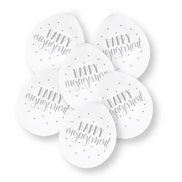 Happy Engagement Balloons - 10 Per Pack