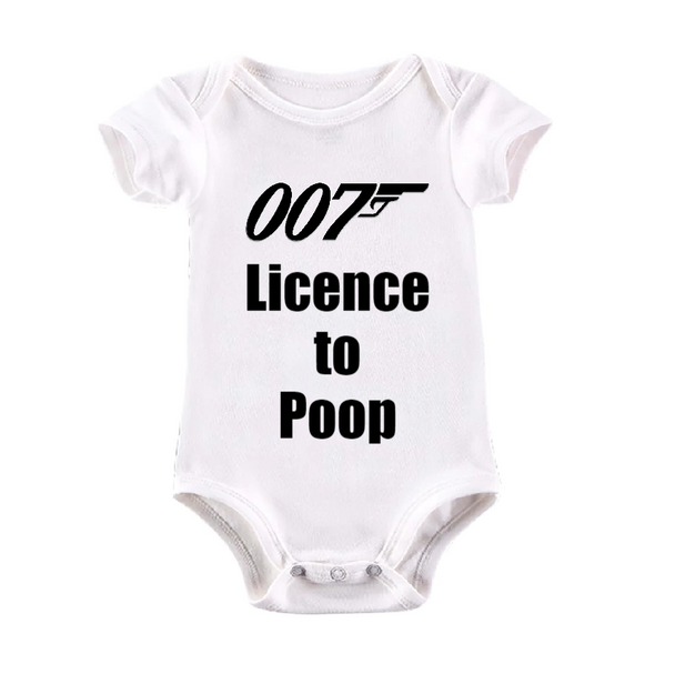 Licence To Poop Baby Vest