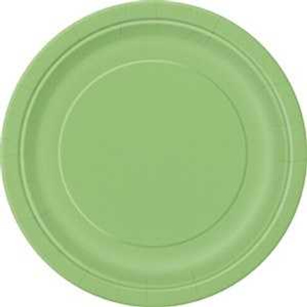 Lime Green Paper Plates (16 Pack)