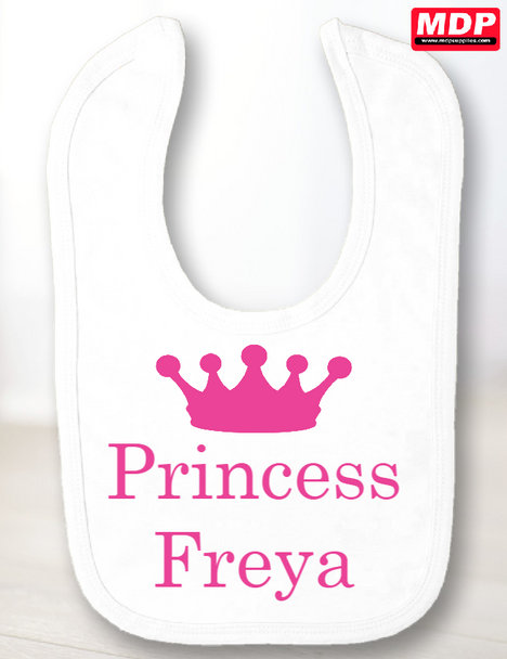 Personalised Princess Baby Bib