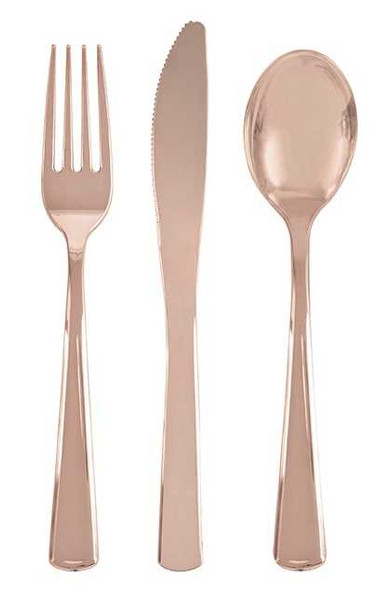 Reusable Rose Gold Cutlery