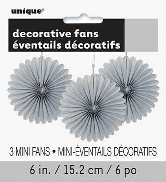 Silver Mini Fan Decortaions