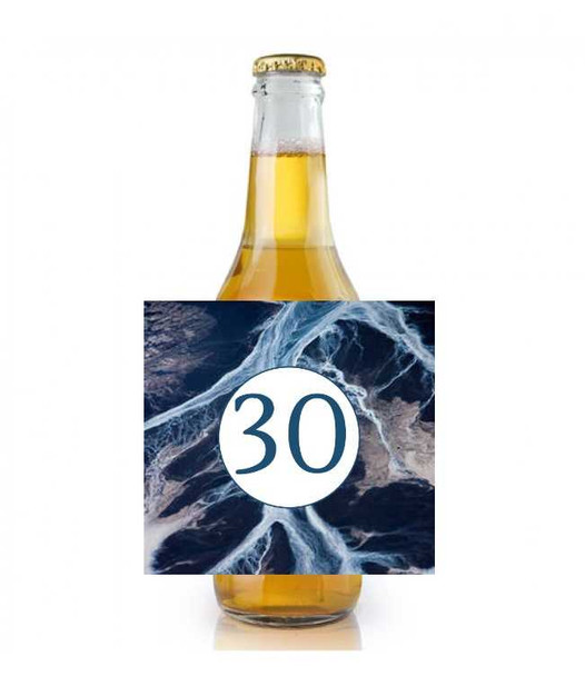 Personalised Blue Age Bottle Labels (6 Pack)