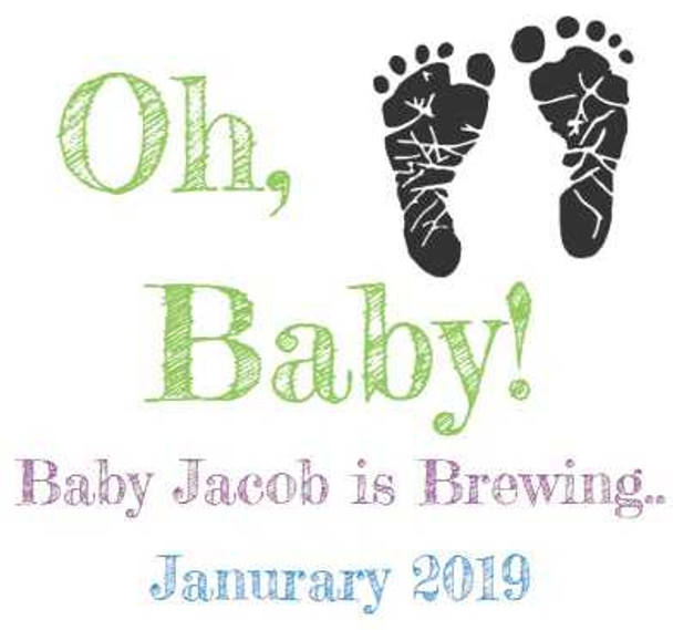 Personalised Oh Baby Bottle Labels (6 Pack)
