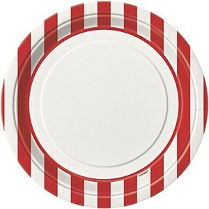 Red Striped Party Supplies Red Striped Party Supplies