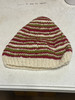 Hand Knit Wool Striped Monmouth Cap