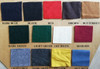 Solid color wool swatches