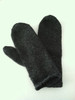 18th century mittens in dark gray