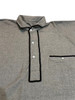 Detail of trimmed flannel shirt 