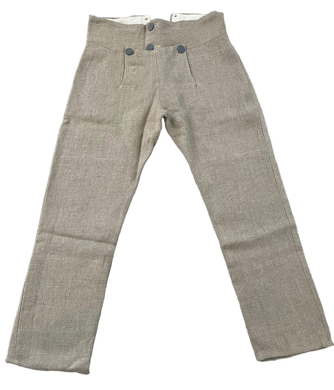 Slim Fit Linen suit trousers - Light beige marl - Men | H&M