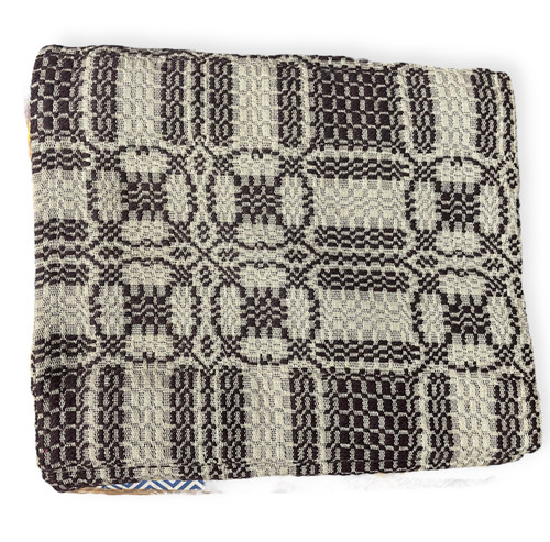 Brown & Tan Coverlet - Throw Size