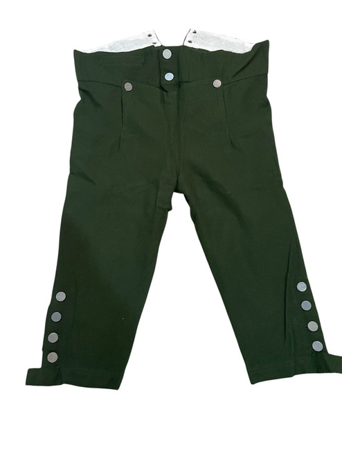 Detail of Excelsior men's breeches (this customer had a long inseam measurement)