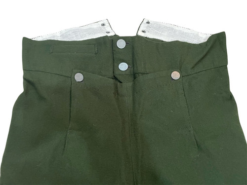 Up close detail of breeches