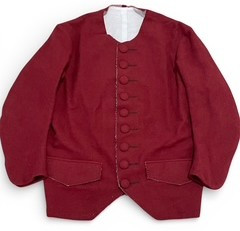 Sleeved waistcoat front view