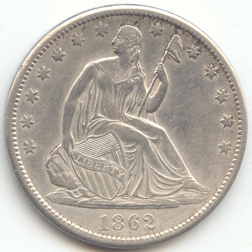 1862-S Seated Liberty Half Dollar, AU Details