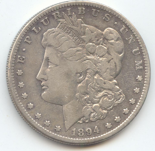1894-S Morgan Silver Dollar, Scarce S Mint, VG-Fine Details
