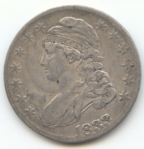 1833 Capped Bust Half Dollar, Original VF-XF