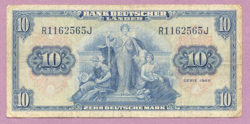 Germany, 1949 10 Deutsche Mark, P-16a