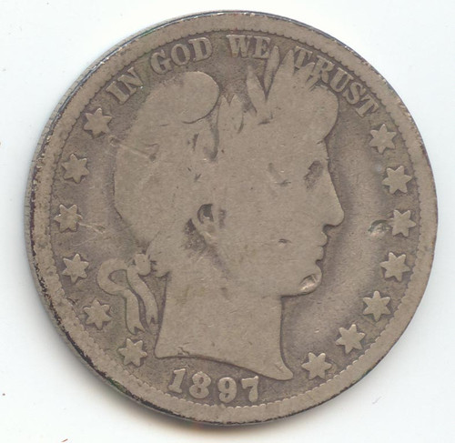 1897-O Barber Half Dollar, Good/AG Details