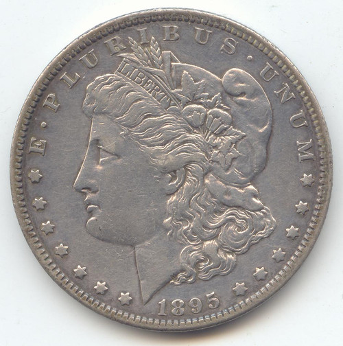 1895-O Morgan Silver Dollar, Scarce O Mint, VF-XF Details