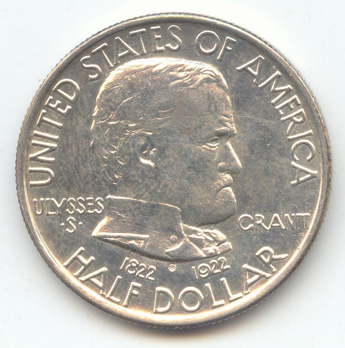 1922 Ulysses S Grant Commemorative Half Dollar, AU-Unc Details