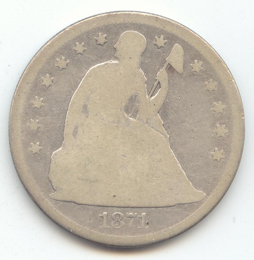 1871 Seated Liberty Dollar, Good