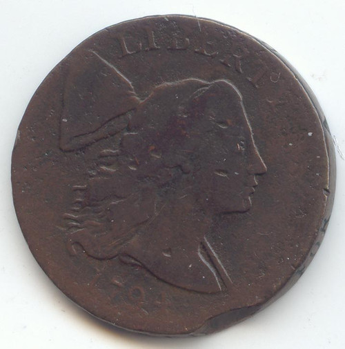 1794 Liberty Cap Large Cent, VG Details